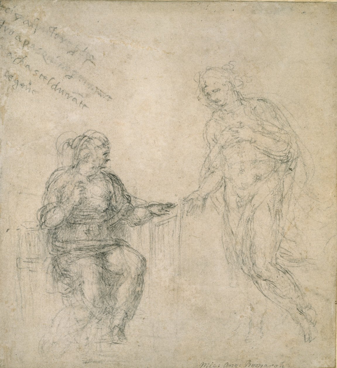 Cristo che saluta sua madre dopo la resurrezione da Michelangelo Buonarroti