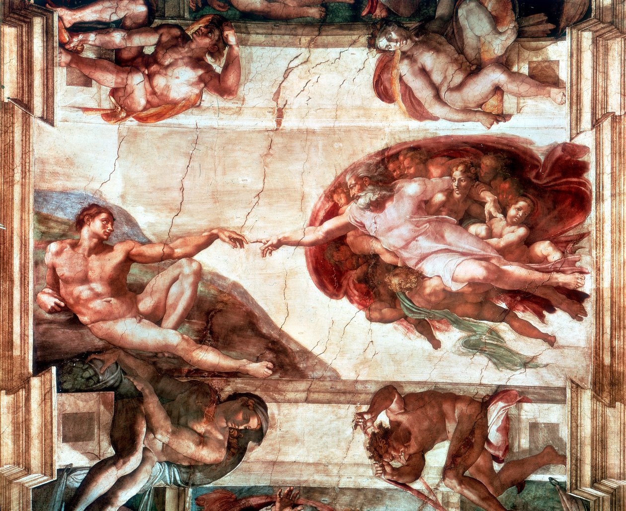 Creazione di Adamo da Michelangelo Buonarroti
