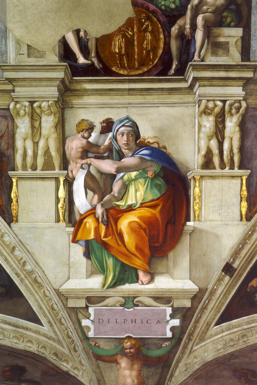 Sibilla Delfica da Michelangelo Buonarroti