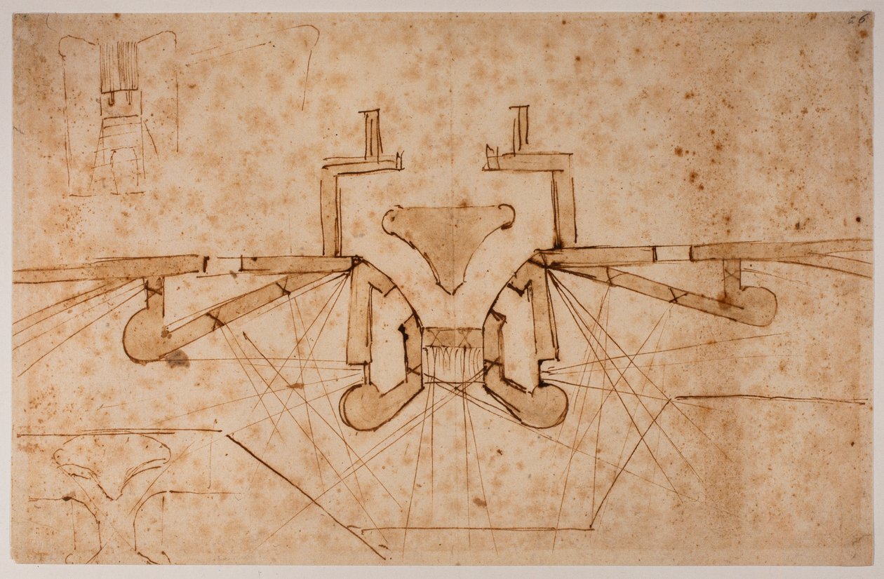 Progetto di fortificazione per un portale da Michelangelo Buonarroti