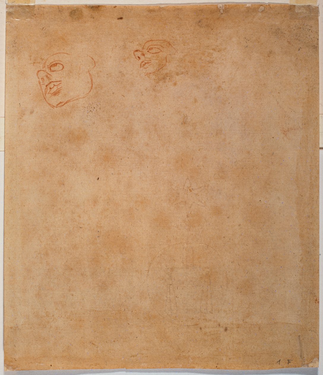 Studio della testa per il Giona della Sistina da Michelangelo Buonarroti