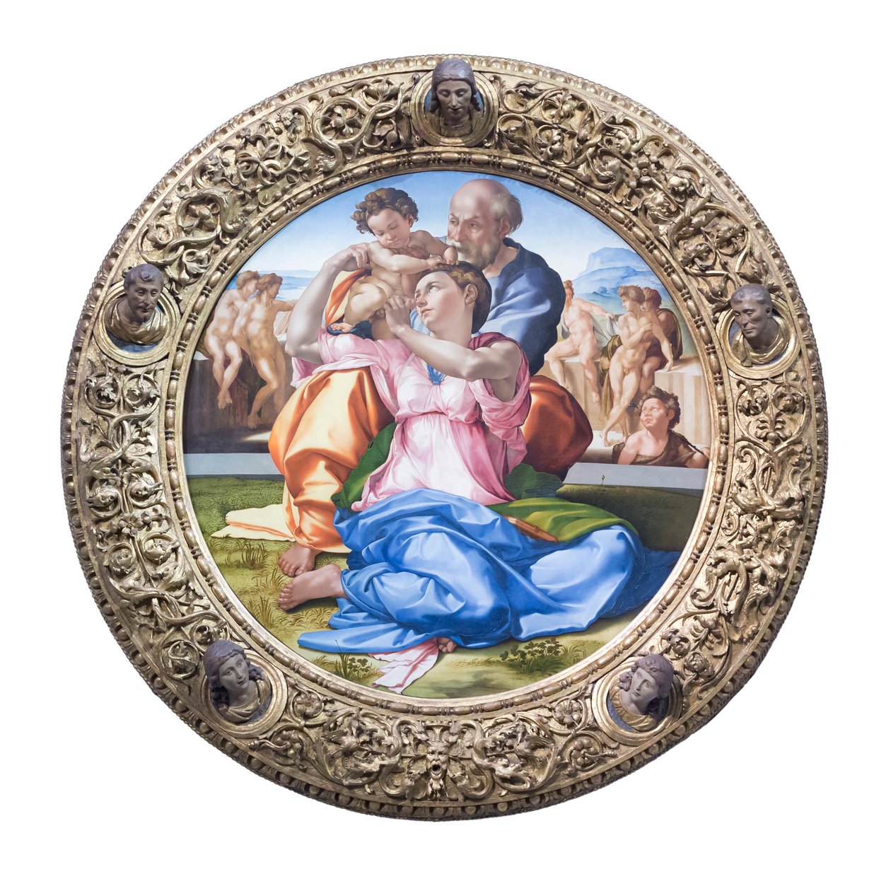 Sacra Famiglia con il giovane san Giovanni Battista, noto come "Tondo Doni" da Michelangelo Buonarroti