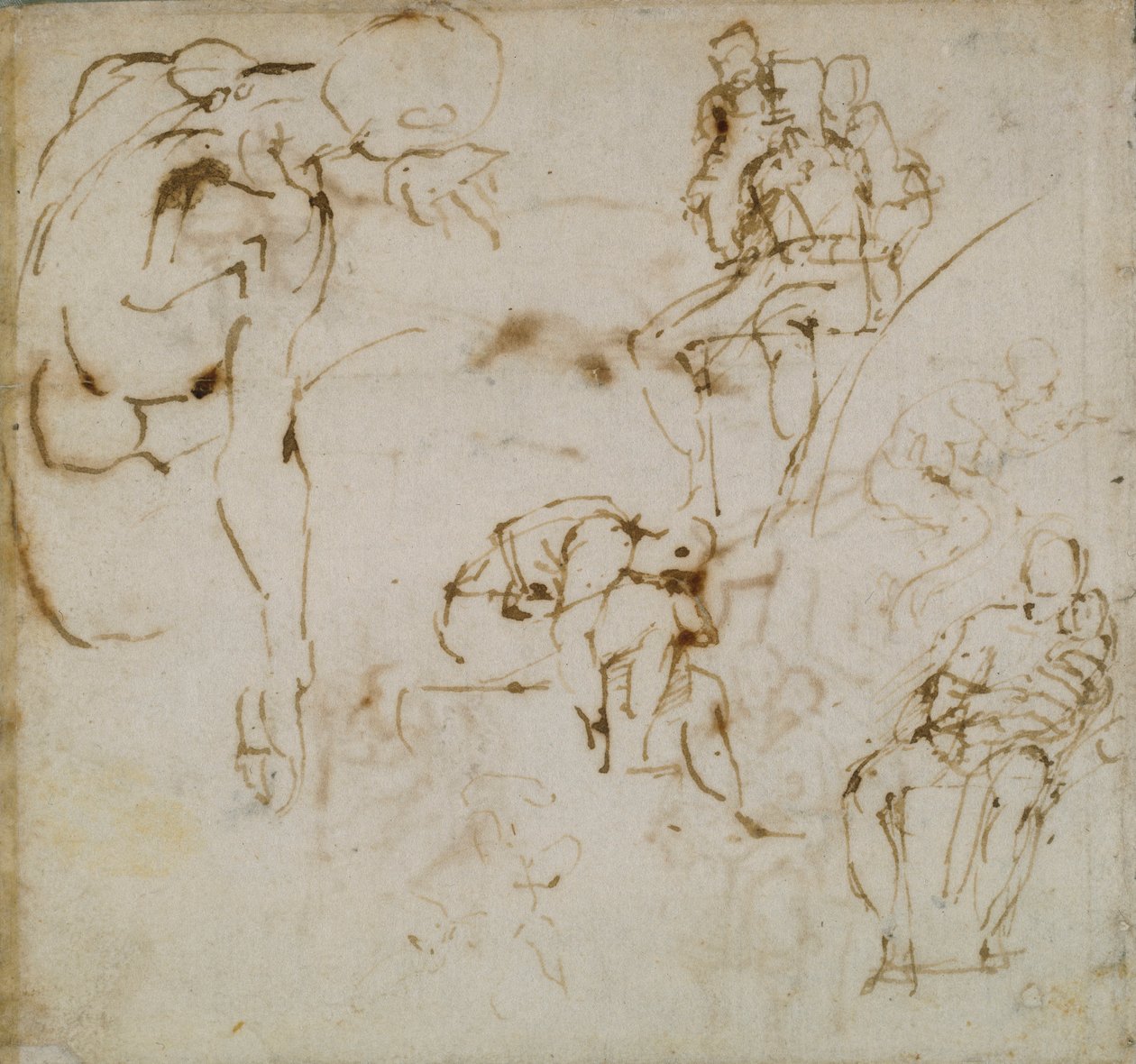 Pagina da un libro di schizzi da Michelangelo Buonarroti