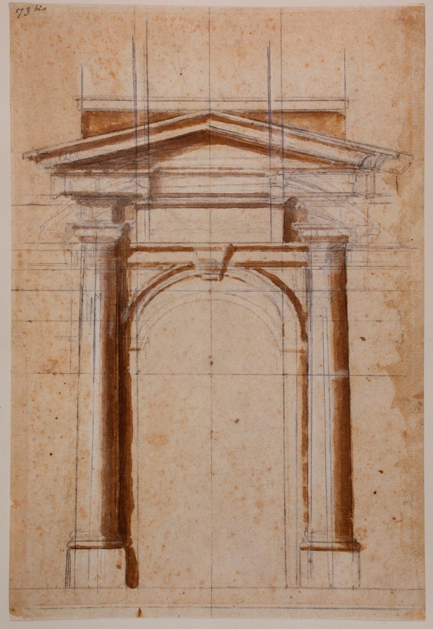 Studio di portale da Michelangelo Buonarroti