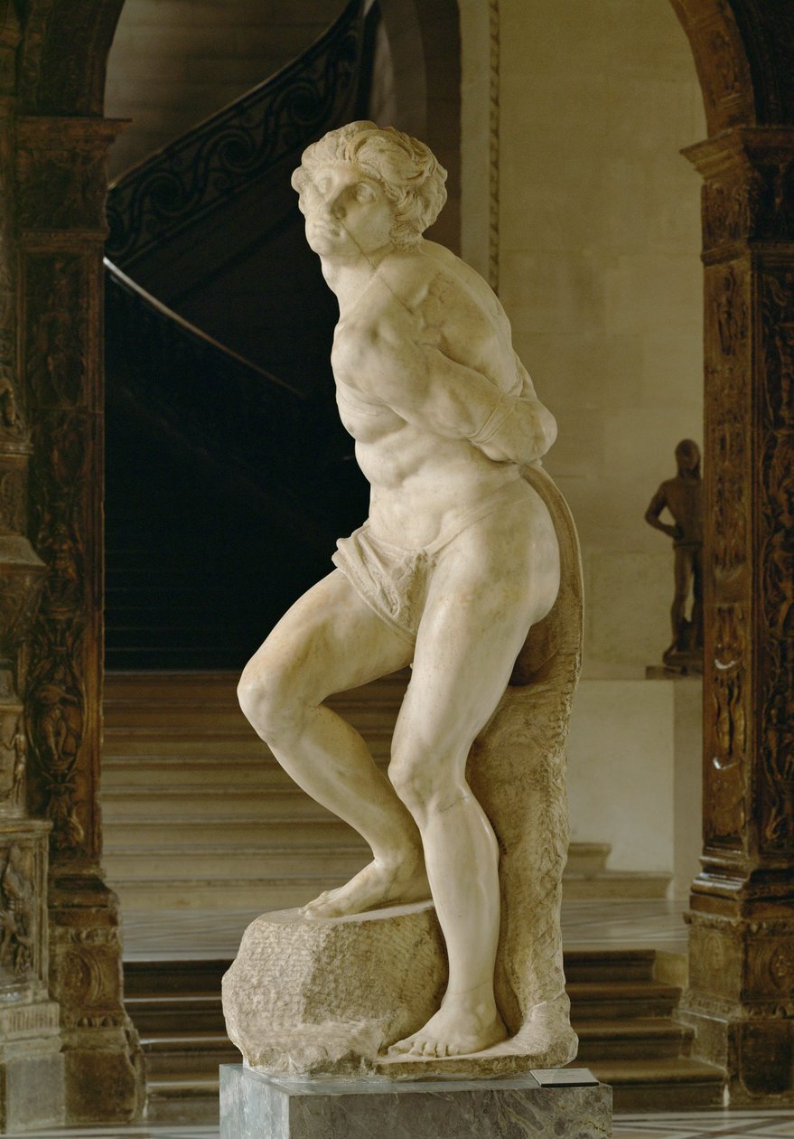 Schiavo ribelle, per la tomba di Papa Giulio II ... da Michelangelo Buonarroti