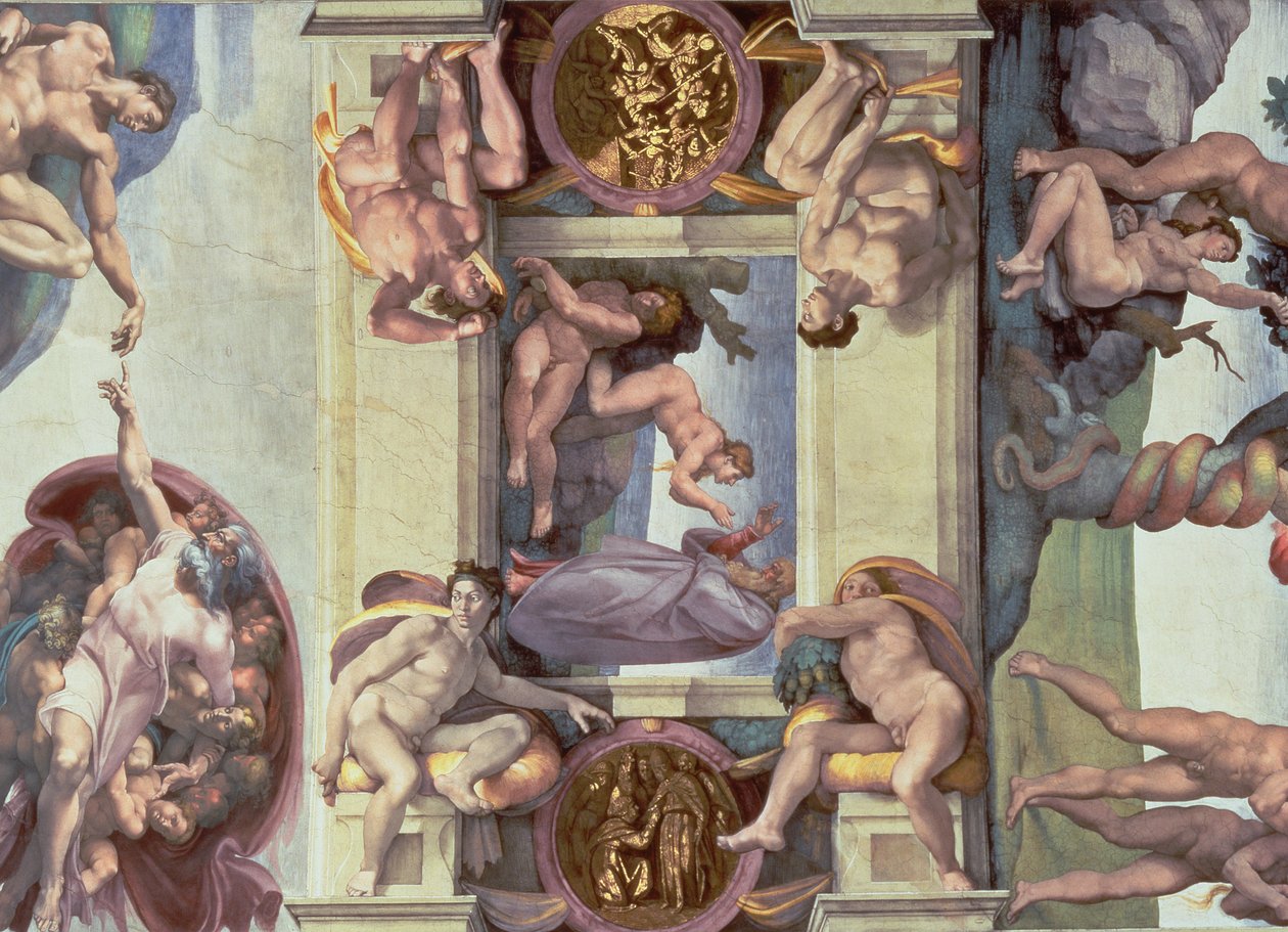 Soffitto della Cappella Sistina (1508-12): La creazione di Eva da Michelangelo Buonarroti