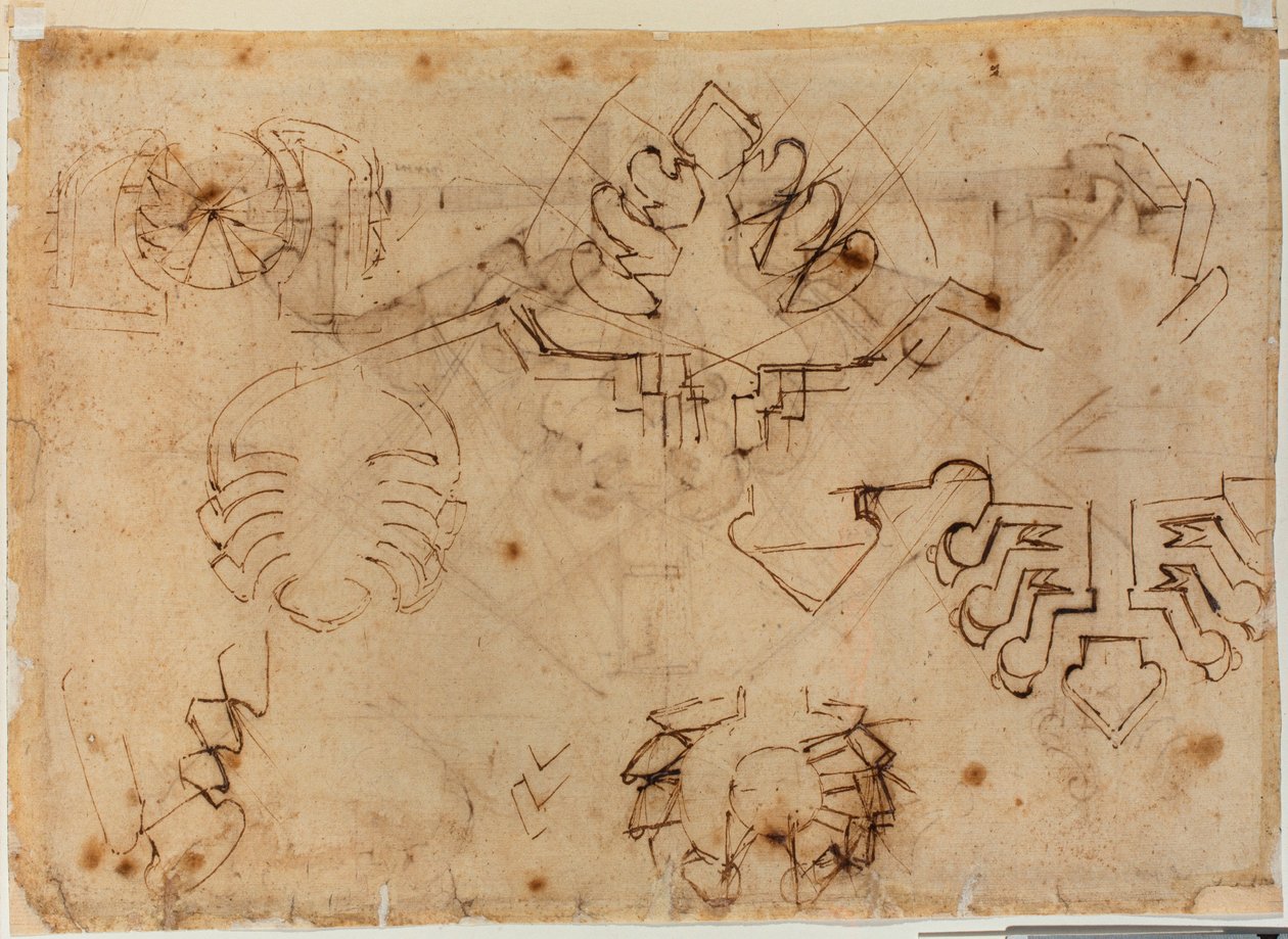 Studi per fortificazioni da Michelangelo Buonarroti