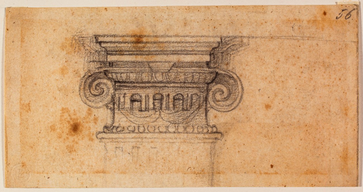 Studio per una figura seduta, XVI secolo da Michelangelo Buonarroti