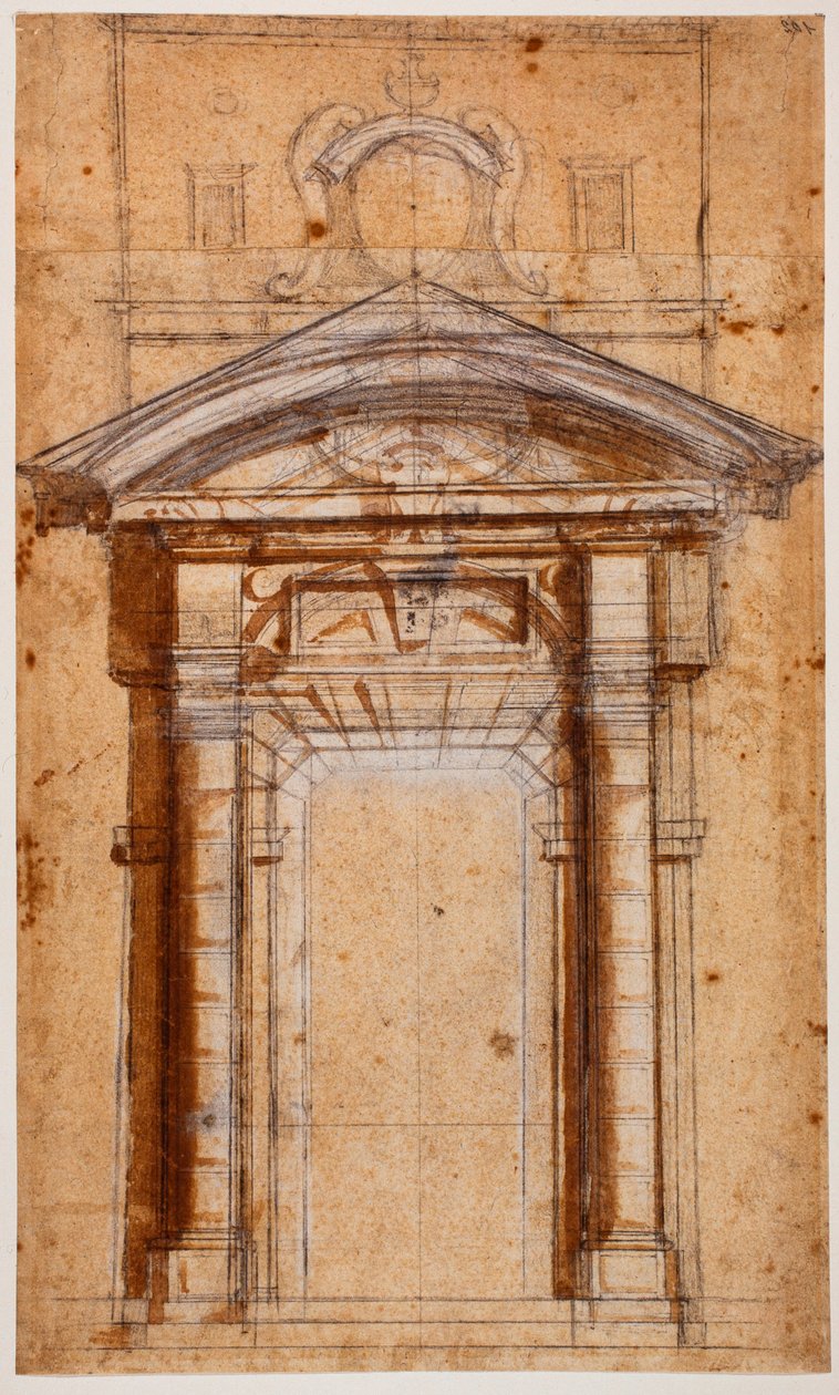 Studio per Porta Pia da Michelangelo Buonarroti