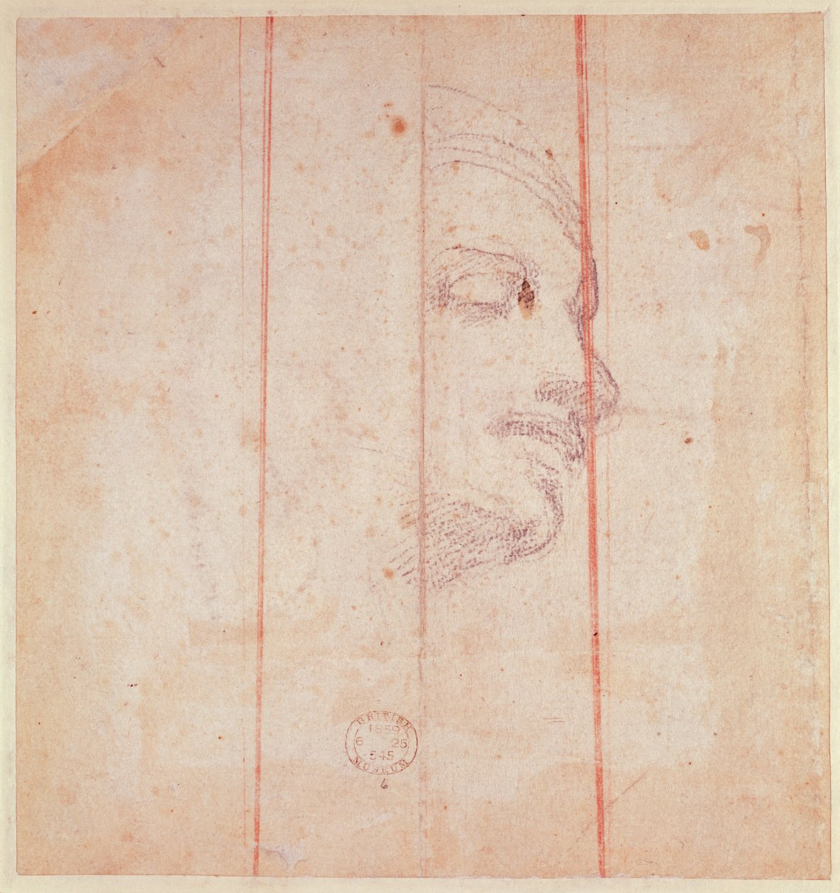 Studio per la Testa della Sibilla Libica da Michelangelo Buonarroti