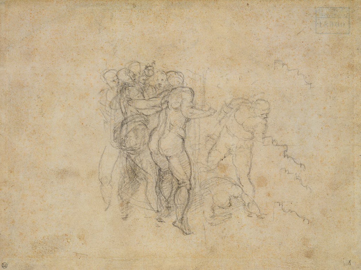 Studio per il Giudizio Universale da Michelangelo Buonarroti