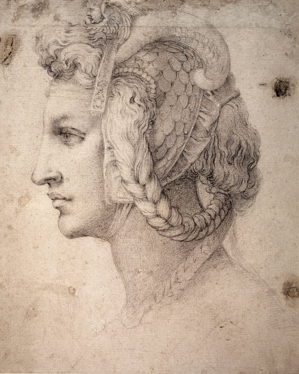 Studio di testa da Michelangelo Buonarroti