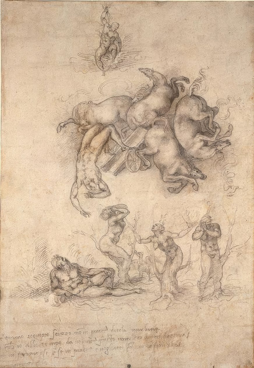 La caduta di Fetonte da Michelangelo Buonarroti