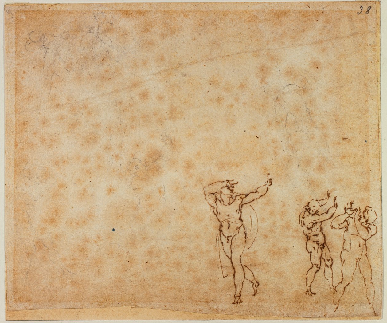 Tre nudi da Michelangelo Buonarroti