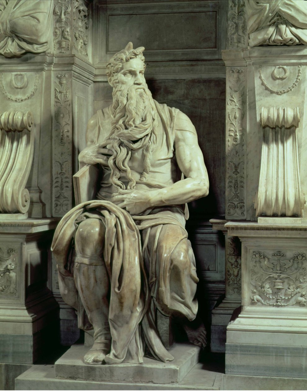 Tomba di Papa Giulio II (dettaglio) di Mosè da Michelangelo Buonarroti