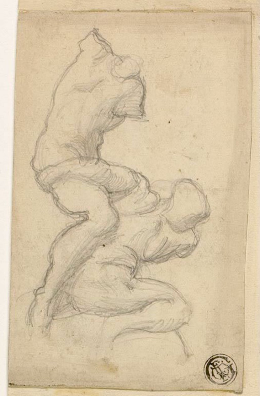 Due figure in lotta da Michelangelo Buonarroti