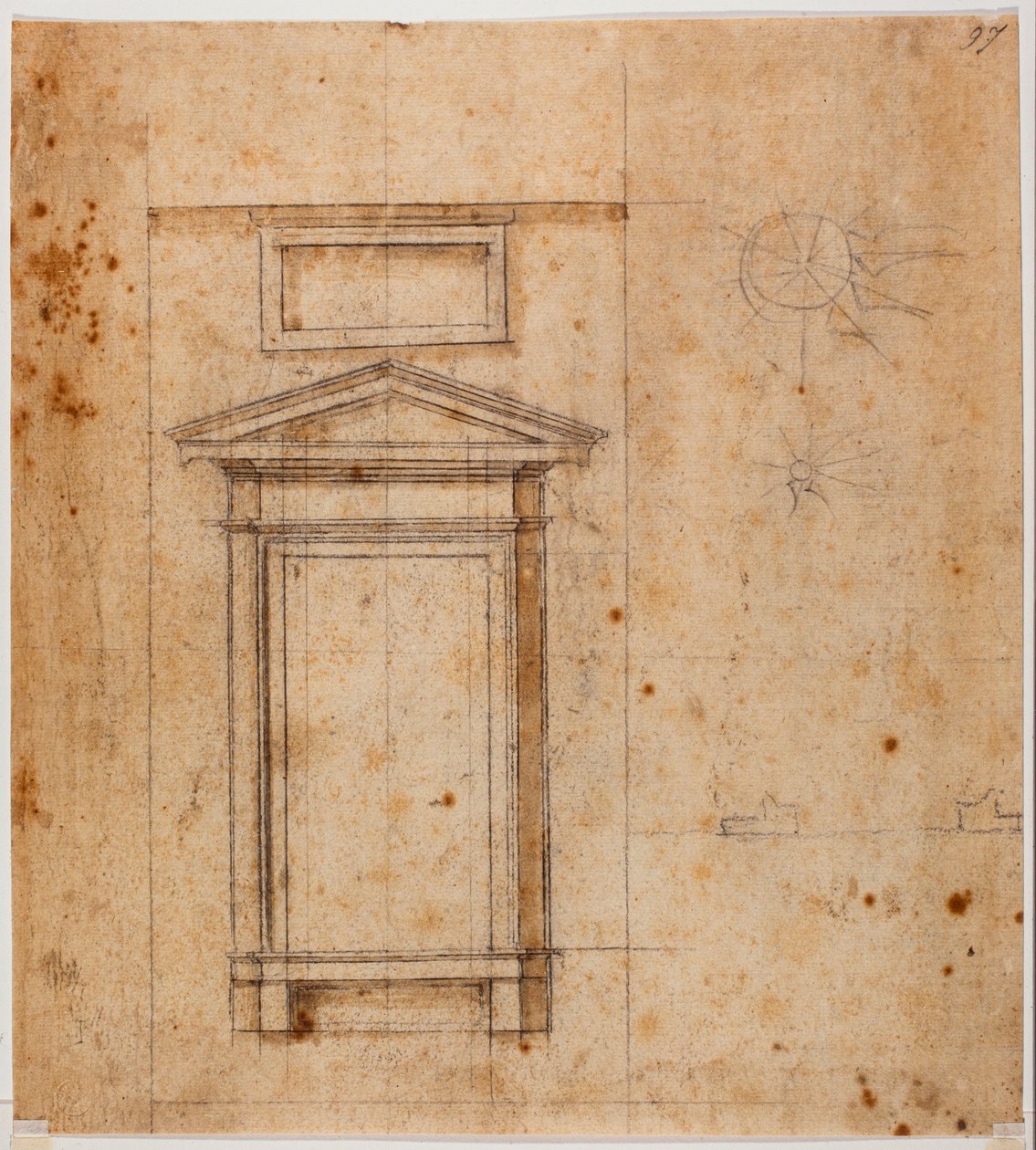 Progetto di finestra da Michelangelo Buonarroti