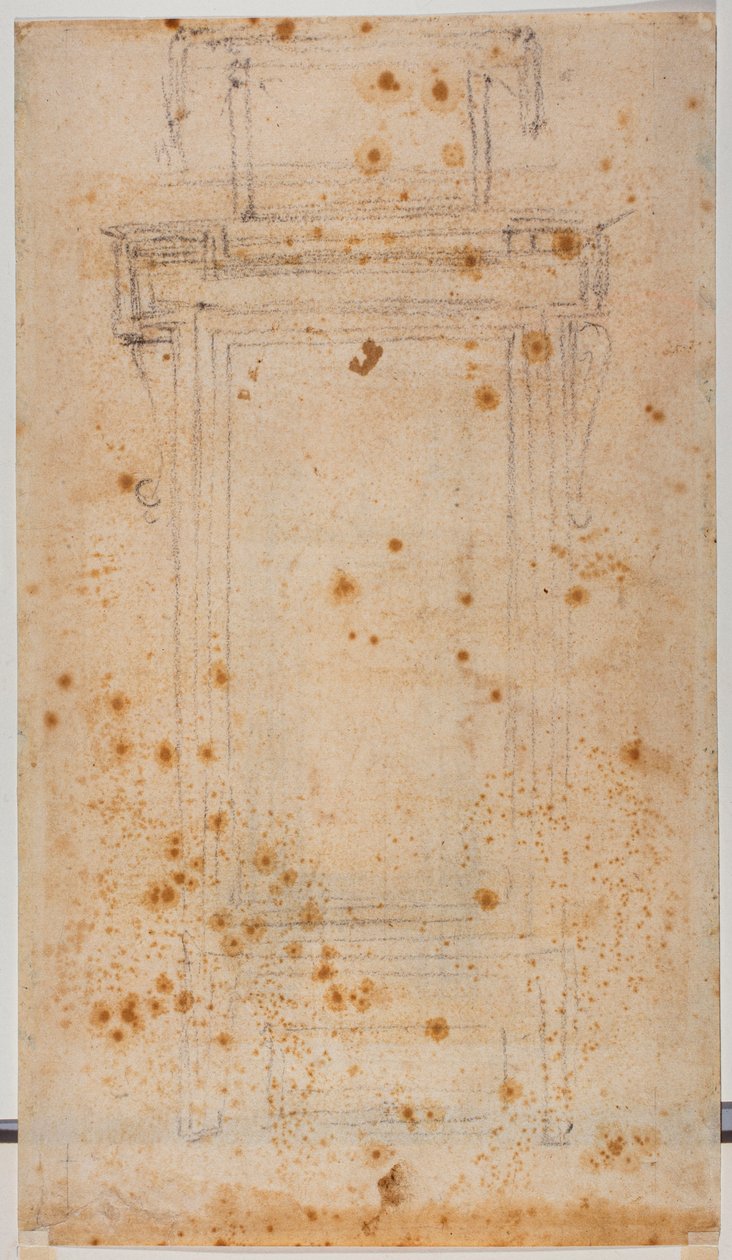 Progetto di finestra e studi per il cortile Laurenziano da Michelangelo Buonarroti