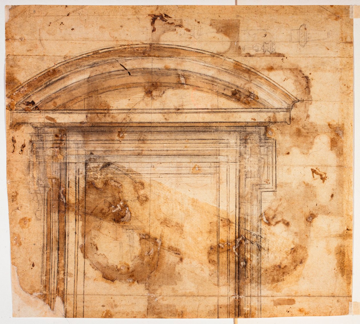 Schizzi di finestre per San Giovanni dei Fiorentini da Michelangelo Buonarroti