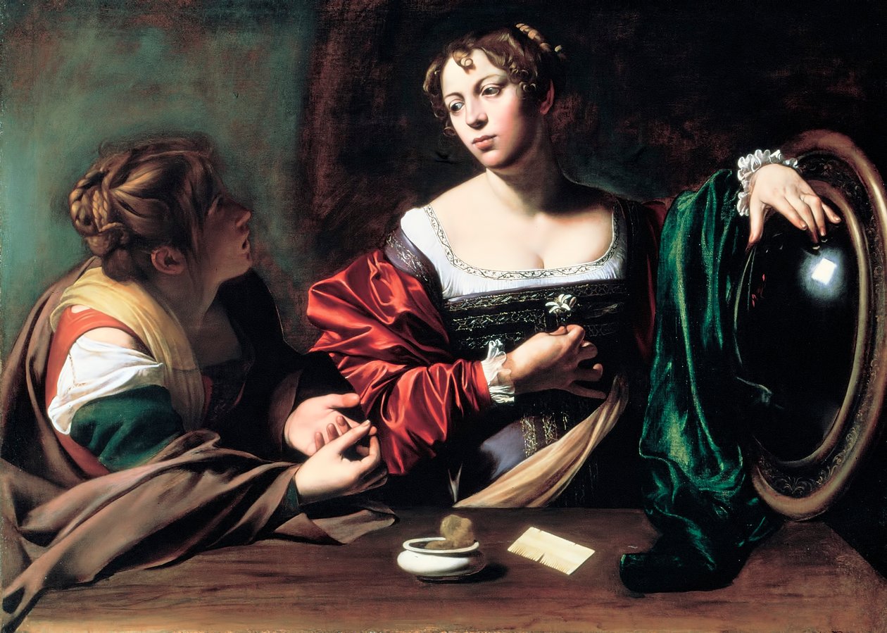 Marta e Maria Maddalena, c. 1598 da Michelangelo Merisi Caravaggio