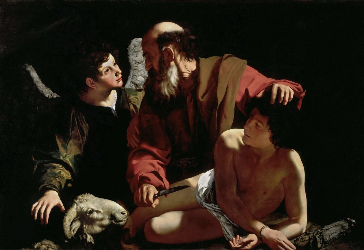 Abramo che sacrifica Isacco di Michelangelo Caravaggio (1571-1610). Collezione Barbara Piasecka Johnson da Michelangelo Merisi da Caravaggio