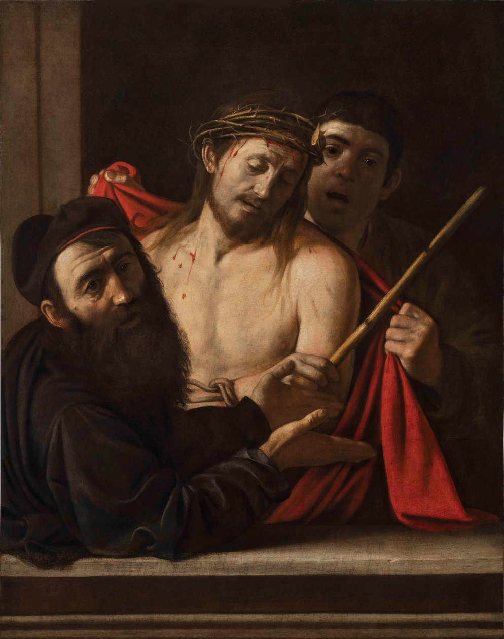 Ecce homo, 1605-09 circa (olio su tela) da Michelangelo Merisi da Caravaggio
