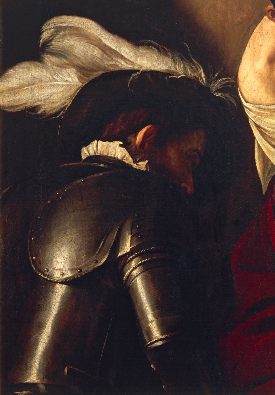 Uomo in armatura (dettaglio) da Michelangelo Merisi da Caravaggio