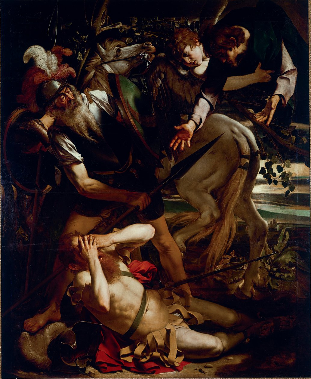 La conversione di San Paolo. Dipinto di Michelangelo Merisi detto Il Caravaggio (1571-1610) 1594-1596 Collezione Odescalchi Balbi, Roma da Michelangelo Merisi da Caravaggio