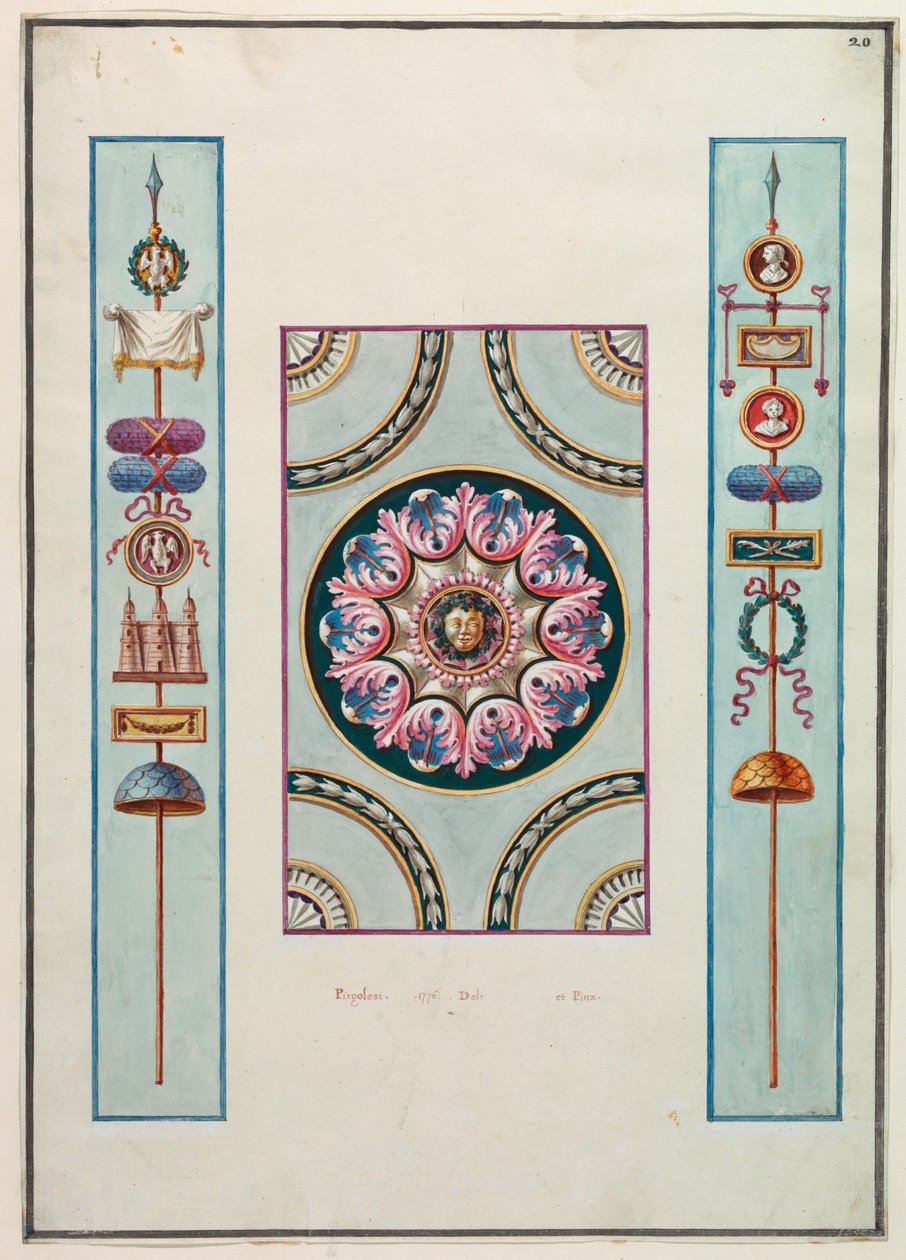 Decorazione murale da Michelangelo Pergolesi
