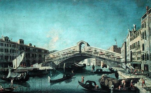 Il Ponte di Rialto, Venezia da Michele Marieschi