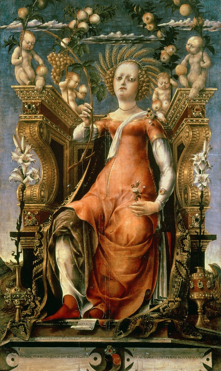 La Musa Talia (Cerere in trono) da Michele Pannonio