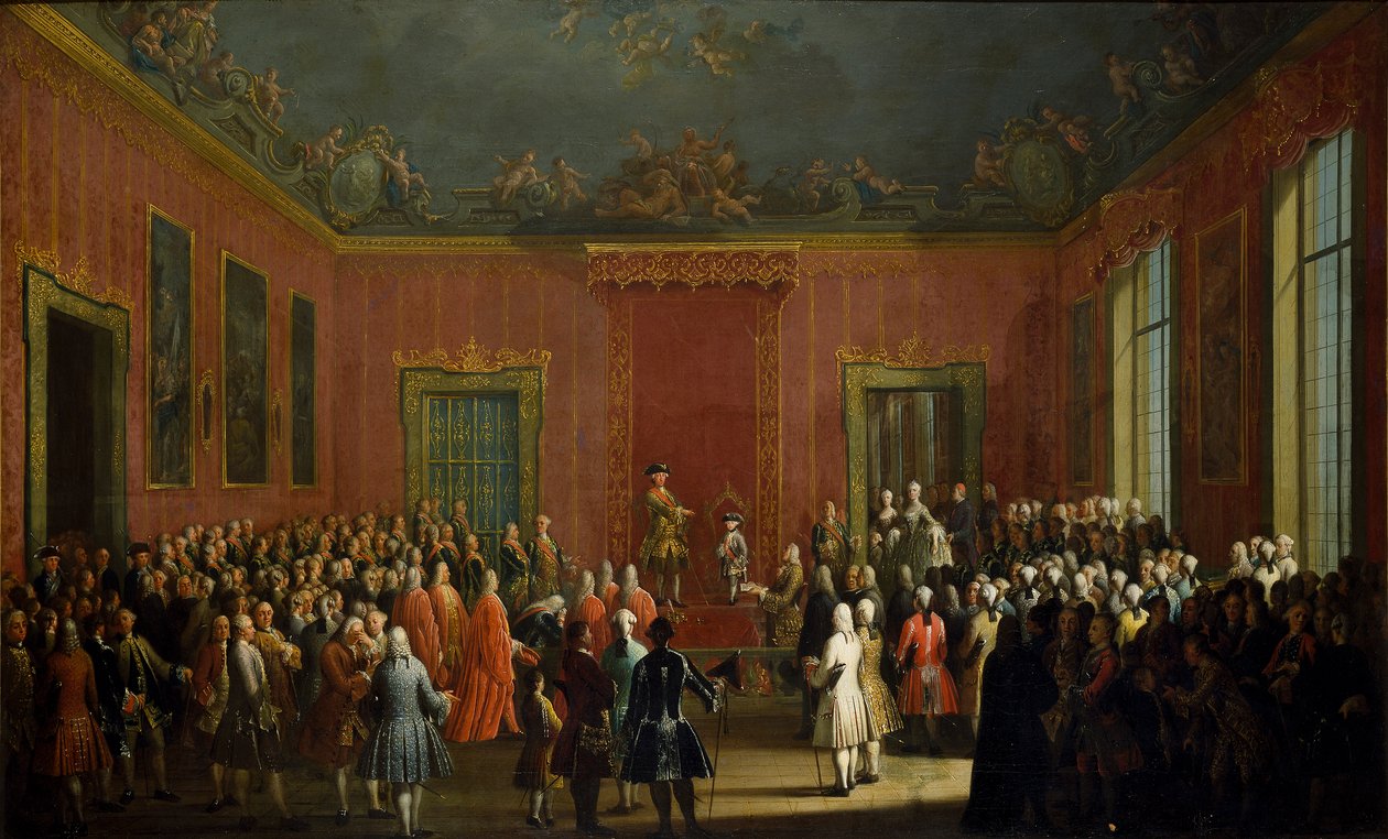 Abdicazione di Carlo di Borbone da Michele Foschini