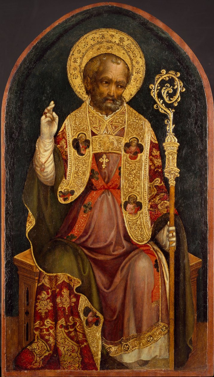 Un santo vescovo, c1440 da Michele Giambono