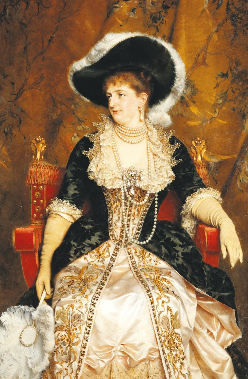 Ritratto di Margherita di Savoia da Michele Gordigiani