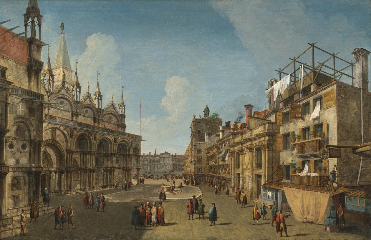 Veduta della Piazzetta dei Leoni da Michele Marieschi