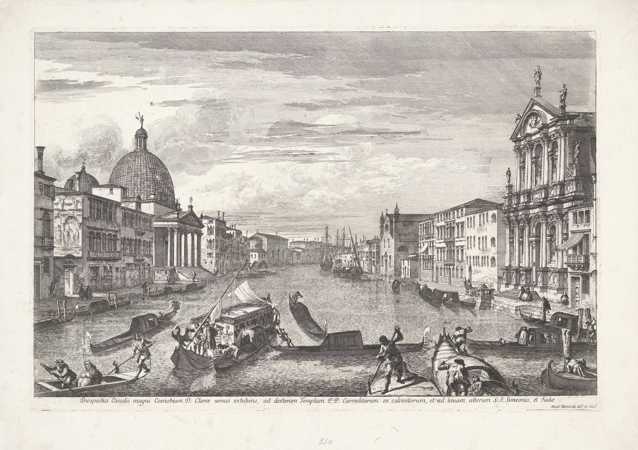 Canal Grande a Venezia da Michele Marieschi