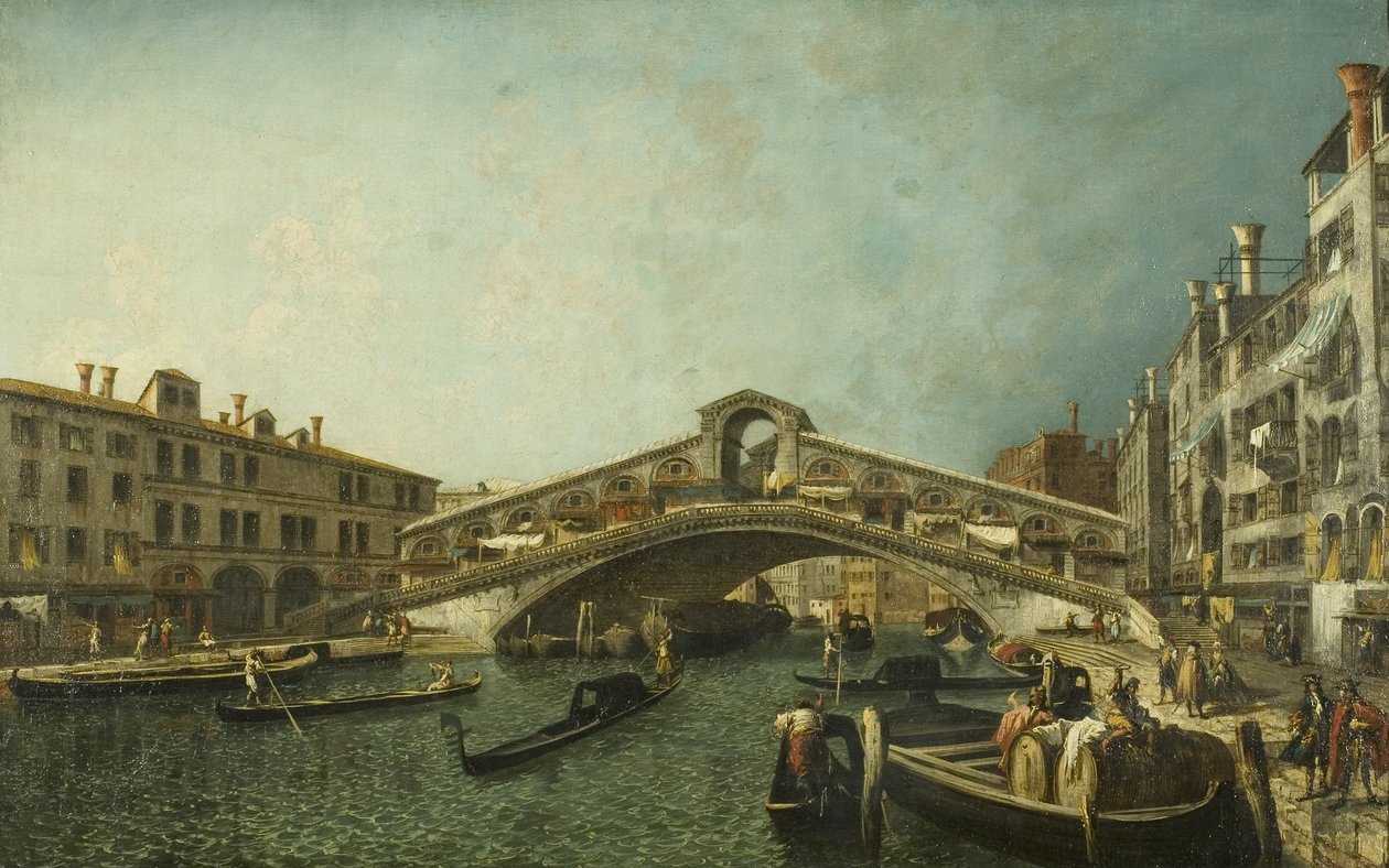 Il Ponte di Rialto, Venezia, c.1740 da Michele Marieschi