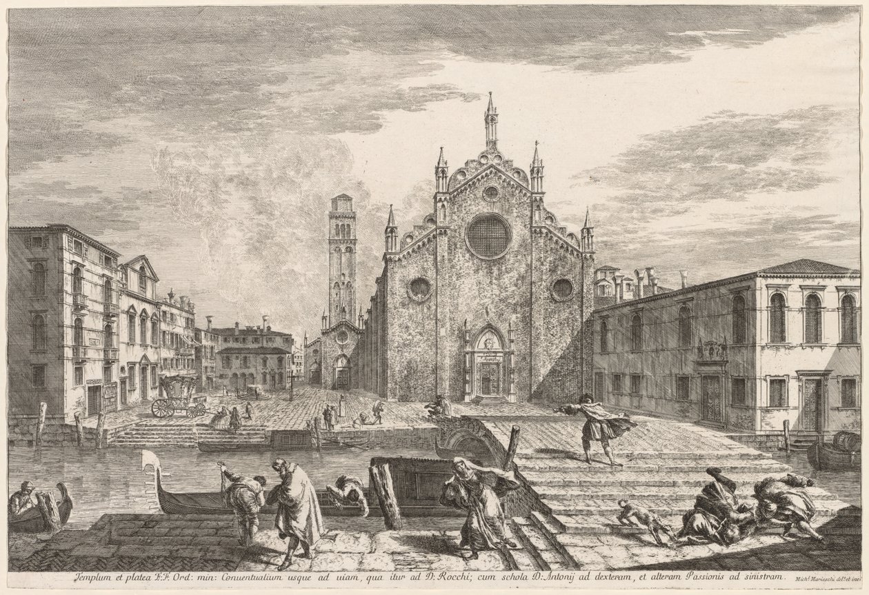 Vedute di Venezia: Campo dei Frari da Michele Marieschi
