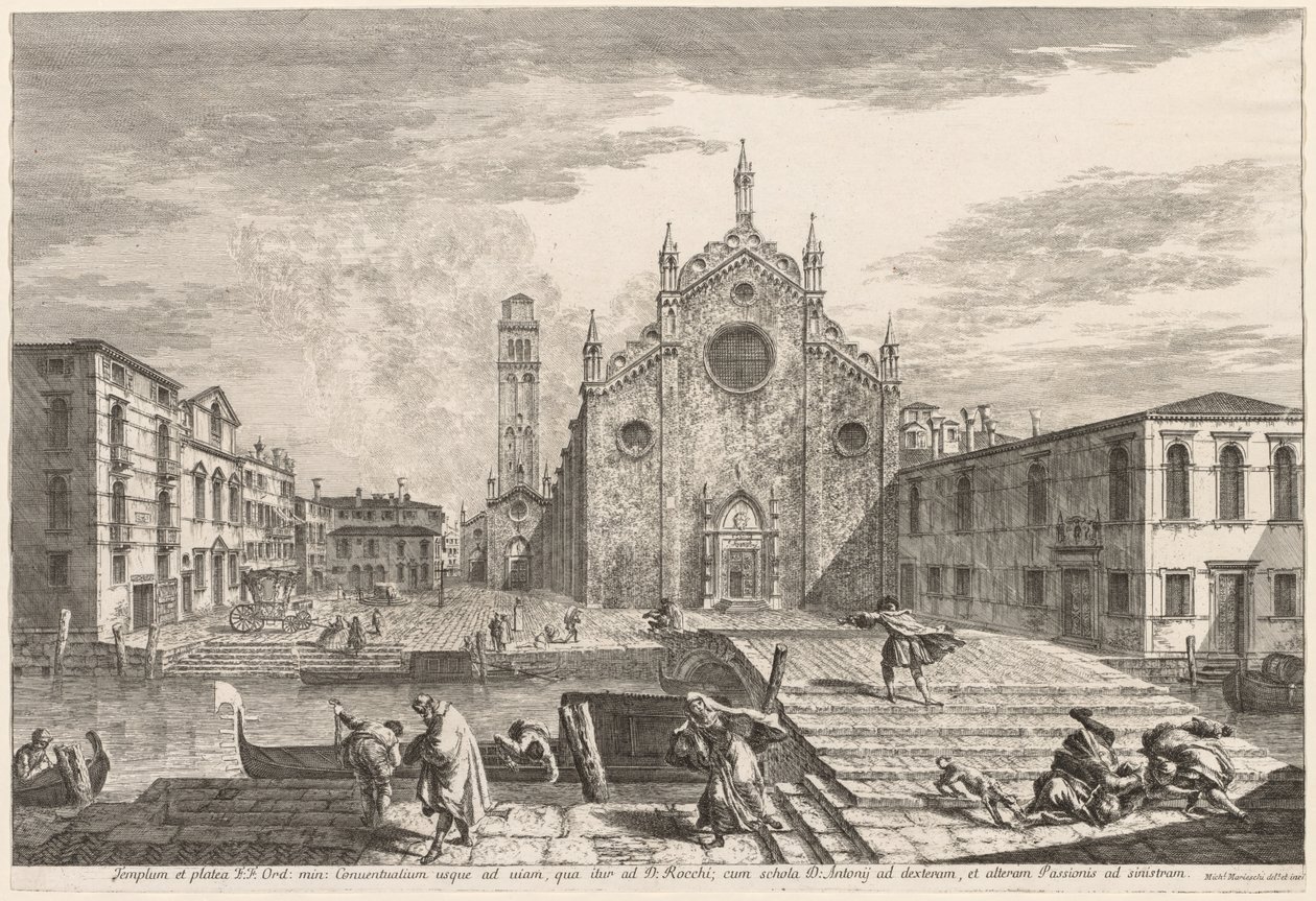 Vedute di Venezia: Campo dei Frari, 1741 da Michele Marieschi