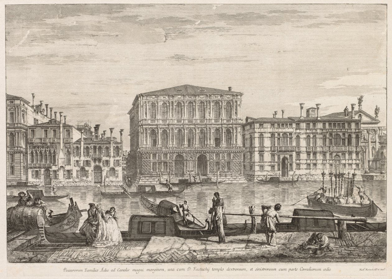 Vedute di Venezia: Palazzo Pesaro da Michele Marieschi
