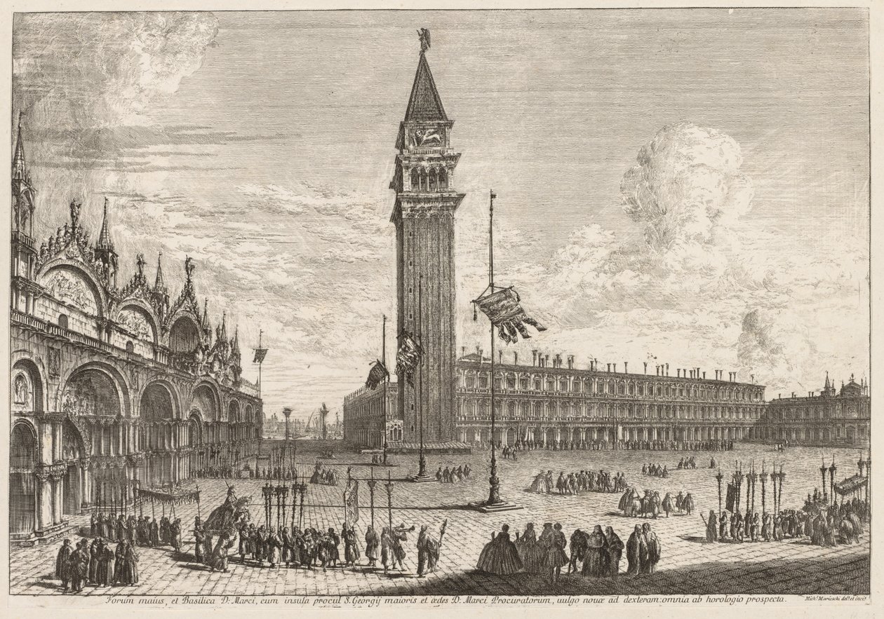 Vedute di Venezia: Piazza e Piazzetta da Michele Marieschi