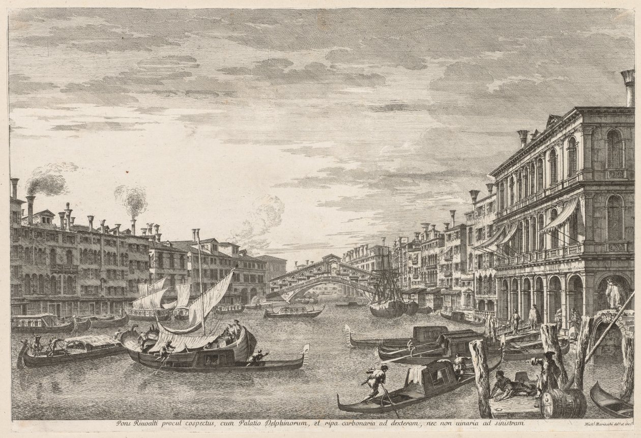 Vedute di Venezia: Rialto da Michele Marieschi