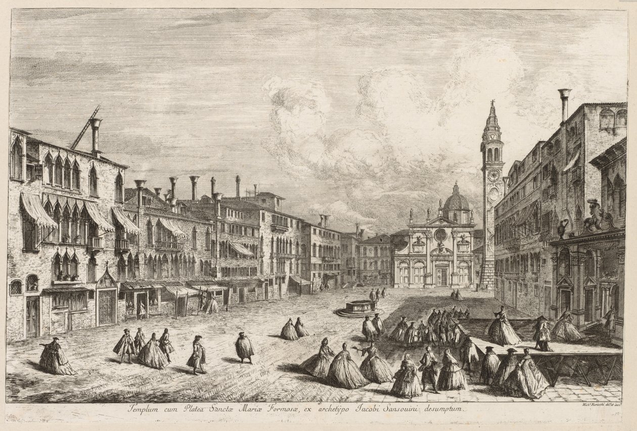 Vedute di Venezia: S. Maria Formosa da Michele Marieschi
