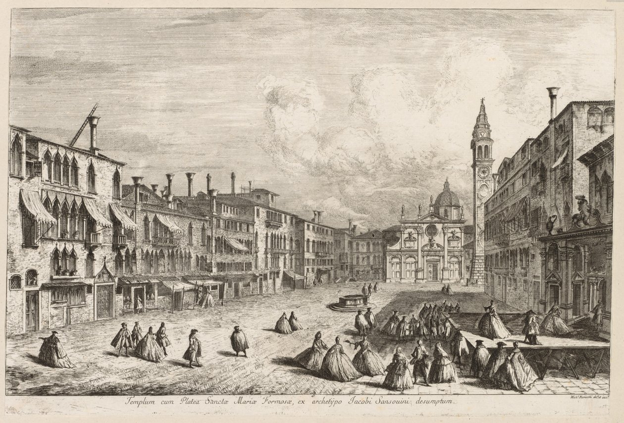 Vedute di Venezia: S. Maria Formosa, 1741 da Michele Marieschi