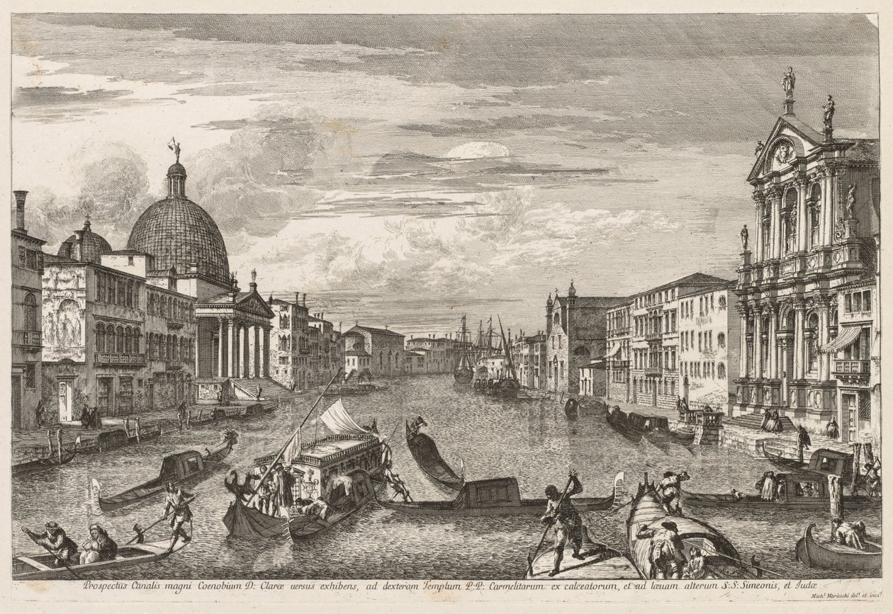 Vedute di Venezia: Santa Chiara da Michele Marieschi
