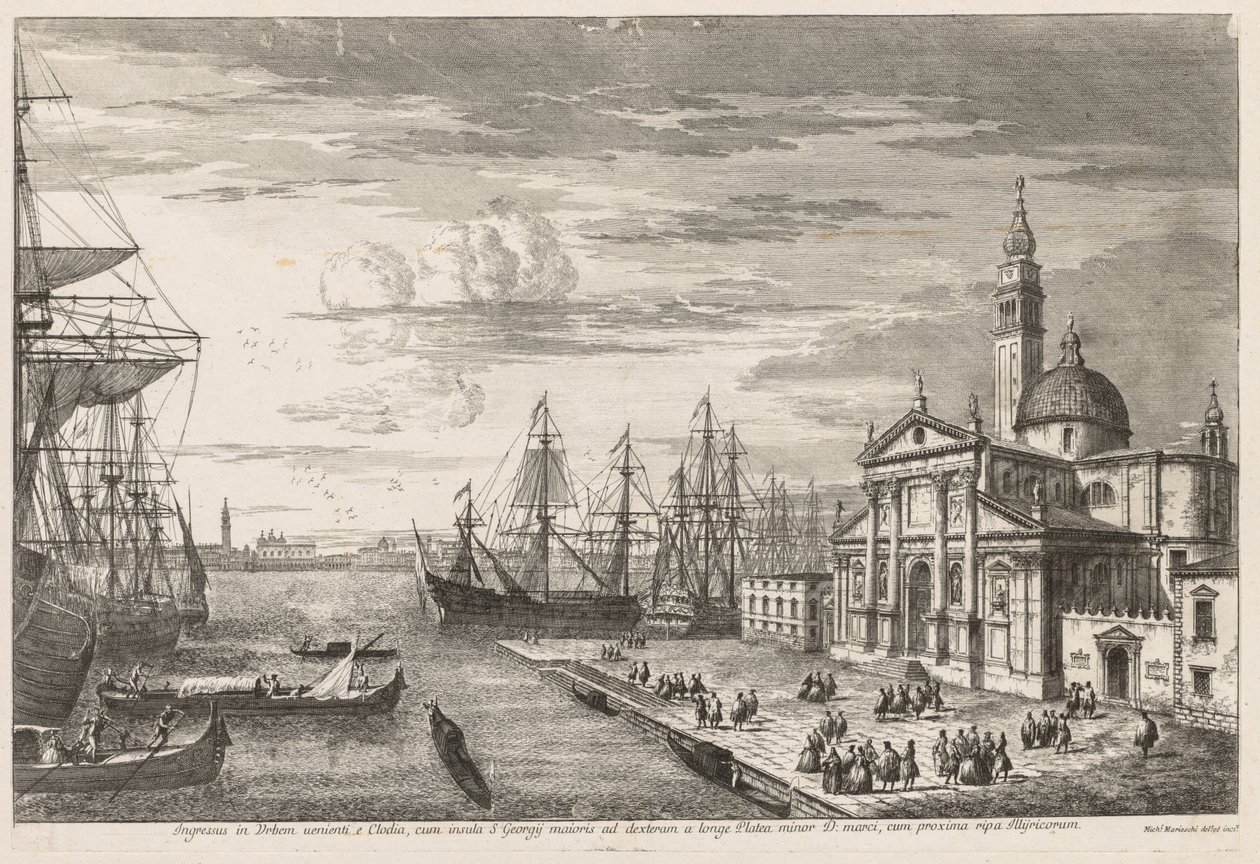 Vedute di Venezia: Il Bacino di San Marco, 1741 da Michele Marieschi