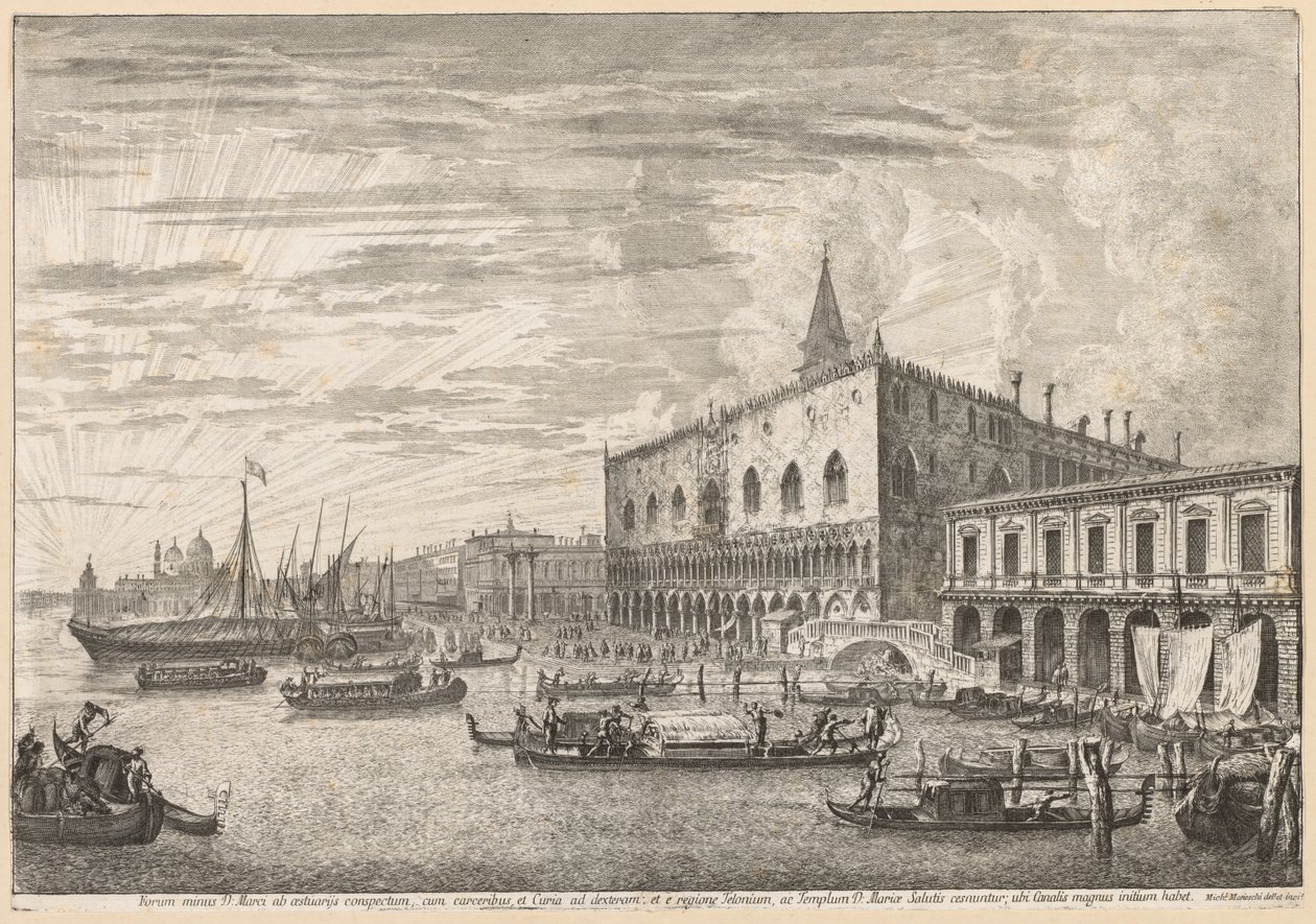 Vedute di Venezia: Il Molo e S. M. della Salute da Michele Marieschi