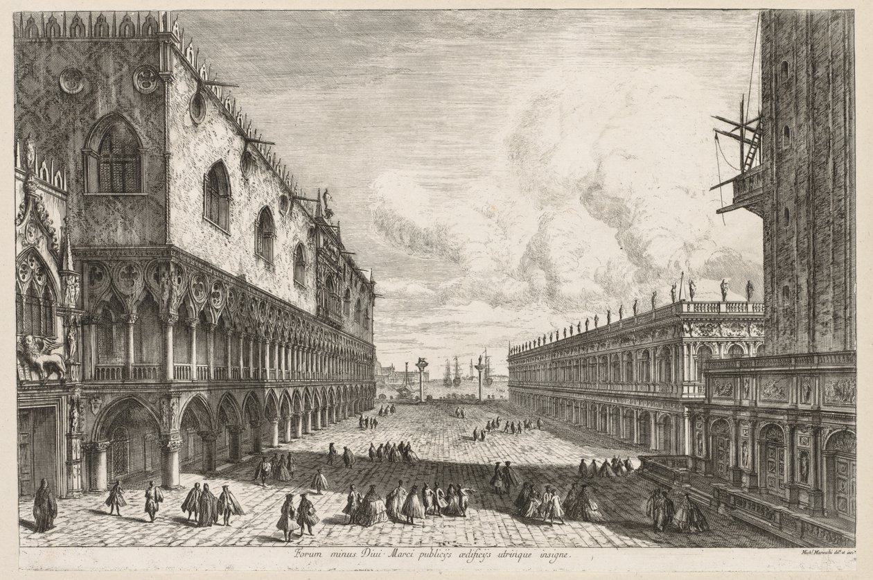 Vedute di Venezia: La Piazzetta da Michele Marieschi
