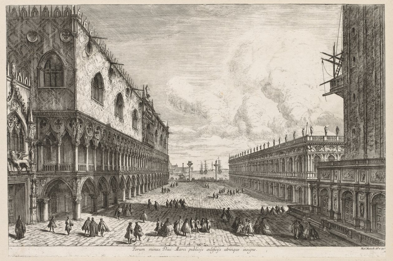 Vedute di Venezia: La Piazzetta, 1741 da Michele Marieschi