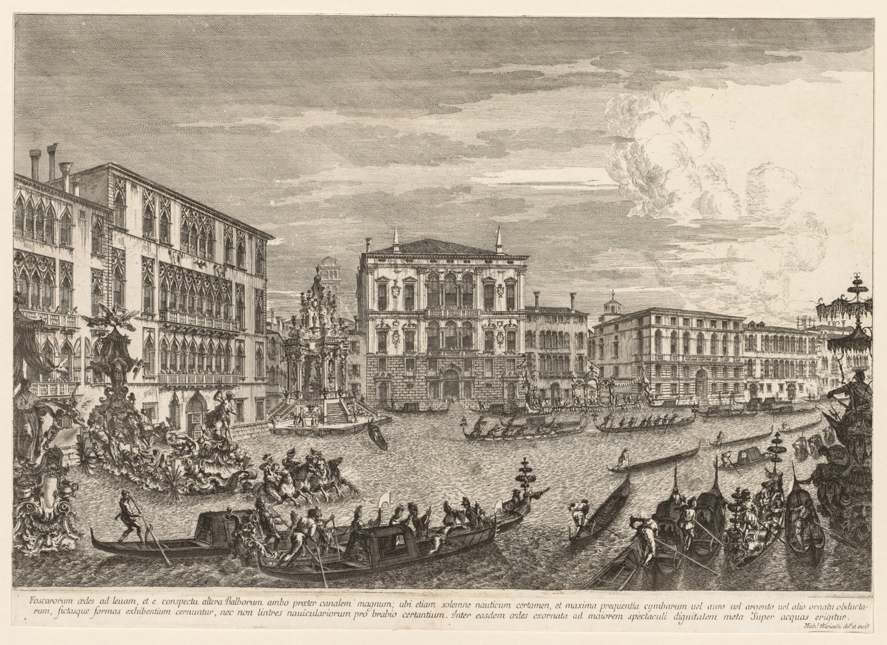 Vedute di Venezia: La regata da Michele Marieschi